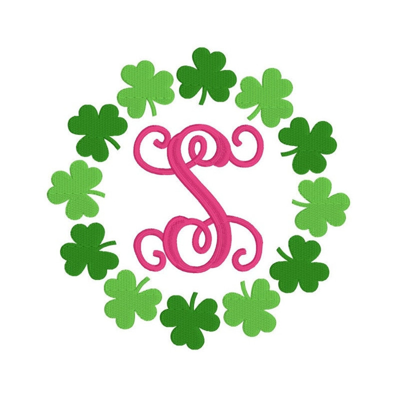 Shamrock Embroidery Designs, MACHINE EMBROIDERY, Lucky Embroidery, St Patrick's Embroidery, 6 Designs, Digital Download, 4x4, 5x7, 6x10 Hoop - 4.jpg
