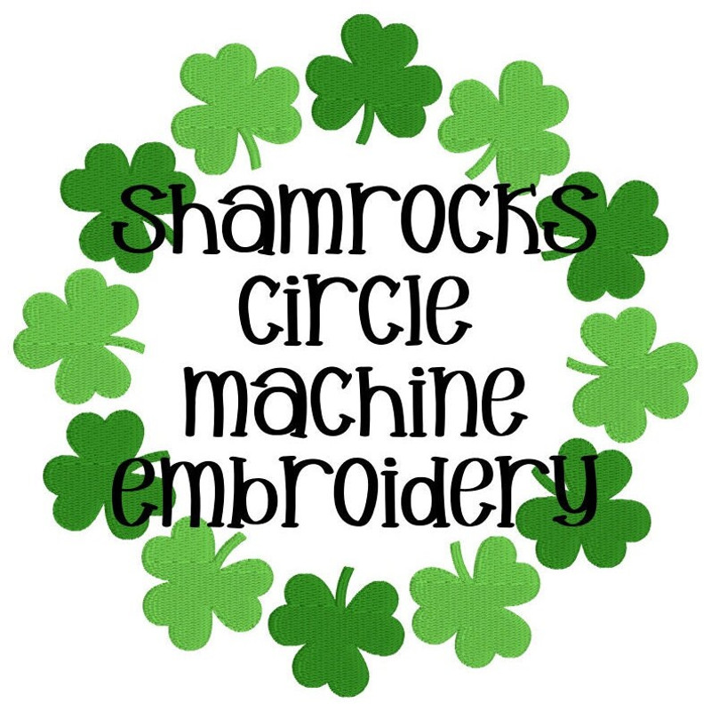 Shamrock Embroidery Designs, MACHINE EMBROIDERY, Lucky Embroidery, St Patrick's Embroidery, 6 Designs, Digital Download, 4x4, 5x7, 6x10 Hoop - 5.jpg