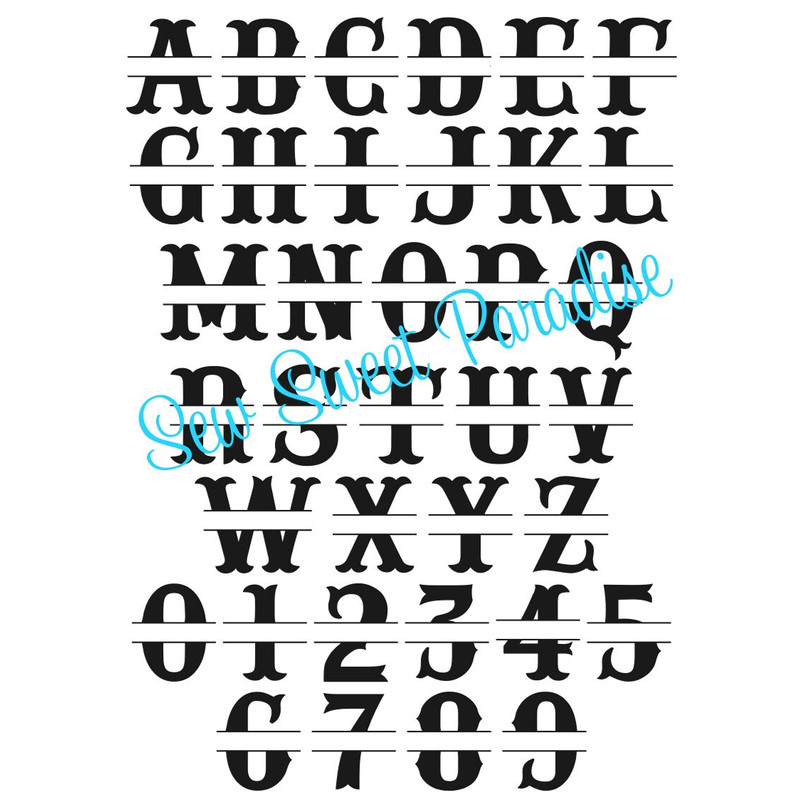 Split Monogram SVGPNG, 8 Split Monogram Frame Alphabets, Digital Download, Cut Files, Engraving, Sublimation (individual svg & png files) - 4.jpg