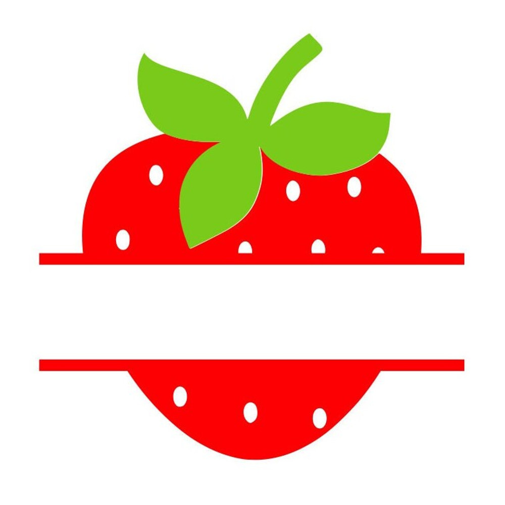 Strawberry SVG, Name Frame SVG, Fruit SVG, Digital Download, Cut File, Sublimation, Clip Art (includes svgdxfpng file formats) - 2.jpg
