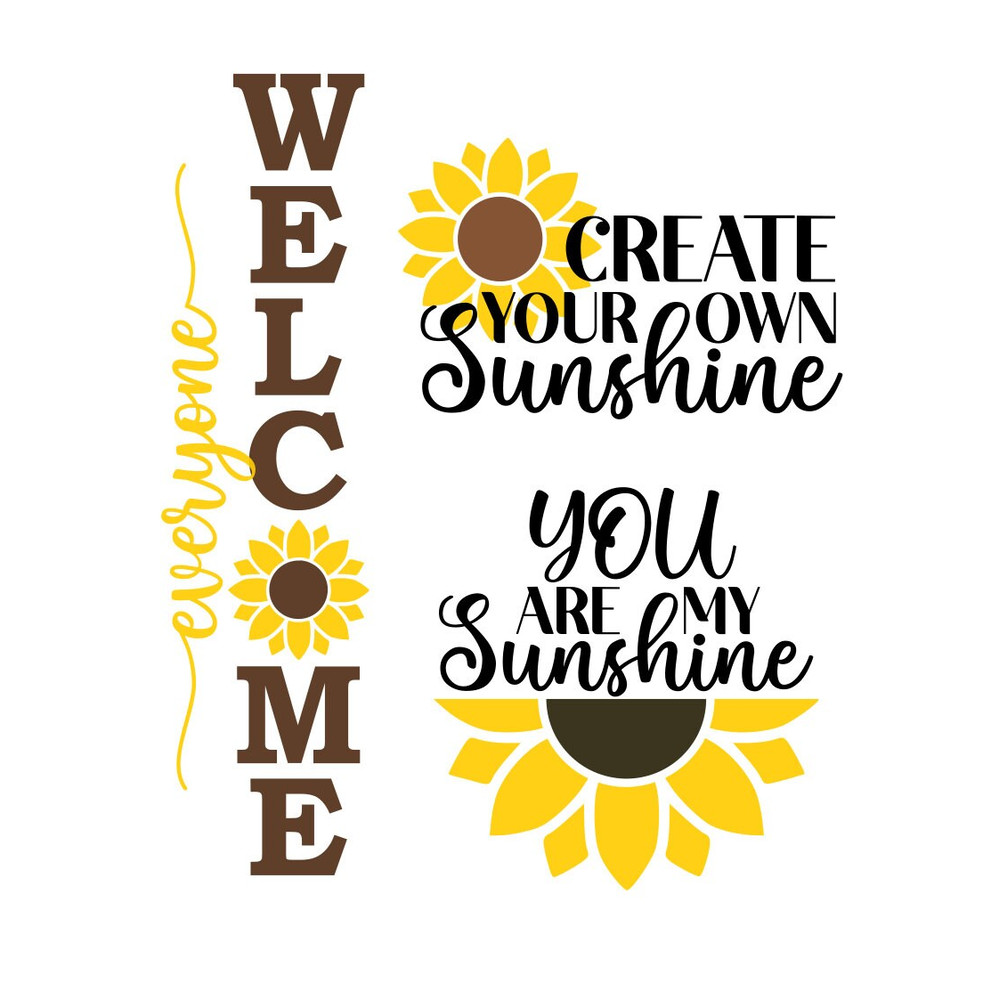 Sunflower SVG Bundle, Welcome SVG, Porch Sign SVG, Digital Download, Cut Files, Sublimation, Clipart (includes 12 svgpngdxf file formats) - 5.jpg