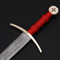 Buy Quest For Fire Knights of Templar Damascus Steel Medieval Arming Swordspng