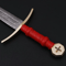 Quest For Fire Knights of Templar Damascus Steel Medieval Arming Swords in AUpng