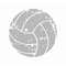 Volleyball SVG, Volleyball Grunge SVG, Digital Download, Cut File, Sublimation, Clip Art (includes svgpngdxf file formats) - 1.jpg