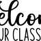 Welcome to our Classroom Sign SVG, Welcome to School SVG, Digital Download, Cut File, Sublimation, Clip Art (svgpngdxfjpeg file formats) - 2.jpg