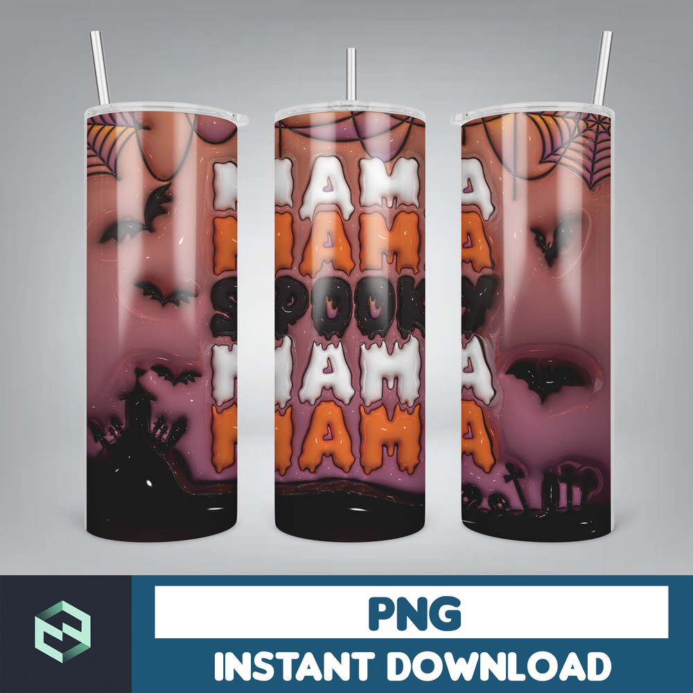 3D Inflated Sublimation Tumbler Design Download PNG, 20 Oz Digital Tumbler Wrap PNG , Instant Download (106).jpg
