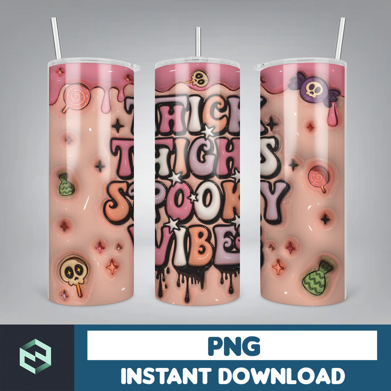 3D Inflated Sublimation Tumbler Design Download PNG, 20 Oz Digital Tumbler Wrap PNG , Instant Download (112).jpg