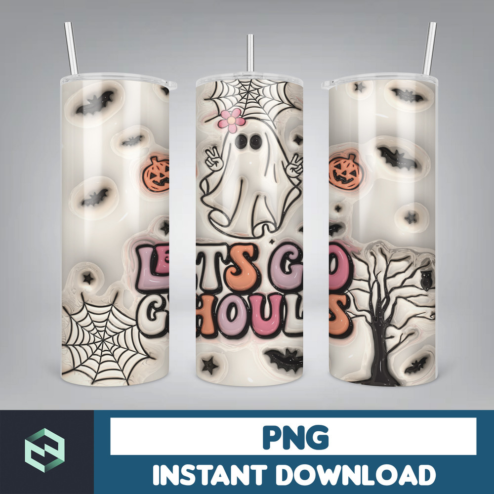 3D Inflated Sublimation Tumbler Design Download PNG, 20 Oz Digital Tumbler Wrap PNG , Instant Download (120).jpg
