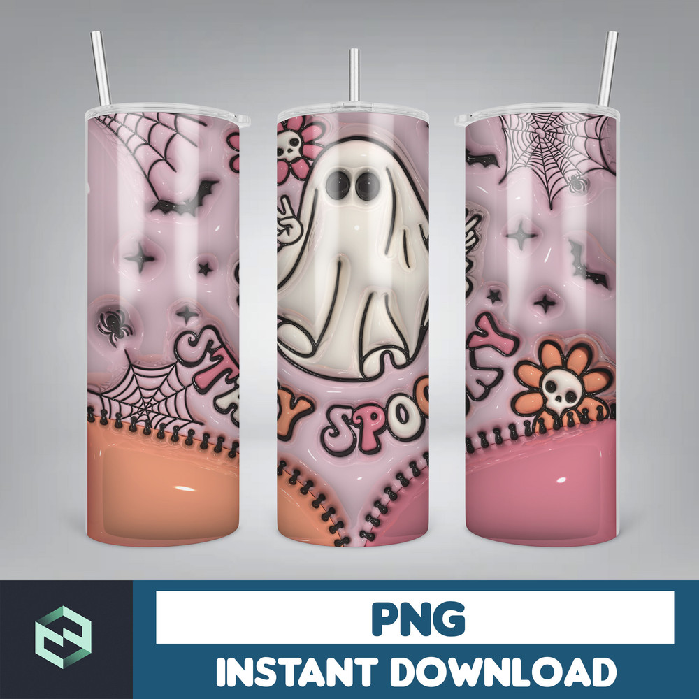 3D Inflated Sublimation Tumbler Design Download PNG, 20 Oz Digital Tumbler Wrap PNG , Instant Download (121).jpg