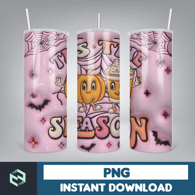 3D Inflated Sublimation Tumbler Design Download PNG, 20 Oz Digital Tumbler Wrap PNG , Instant Download (123).jpg