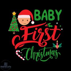 baby first christmas svg, christmas svg, xmas svg, baby svg, christmas baby svg