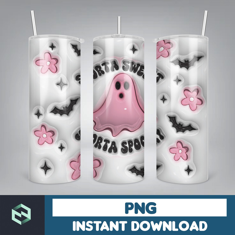 3D Inflated Sublimation Tumbler Design Download PNG, 20 Oz Digital Tumbler Wrap PNG , Instant Download (13).jpg