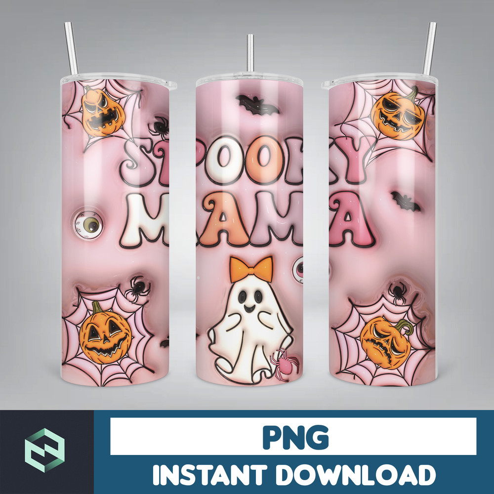 3D Inflated Sublimation Tumbler Design Download PNG, 20 Oz Digital Tumbler Wrap PNG , Instant Download (136).jpg