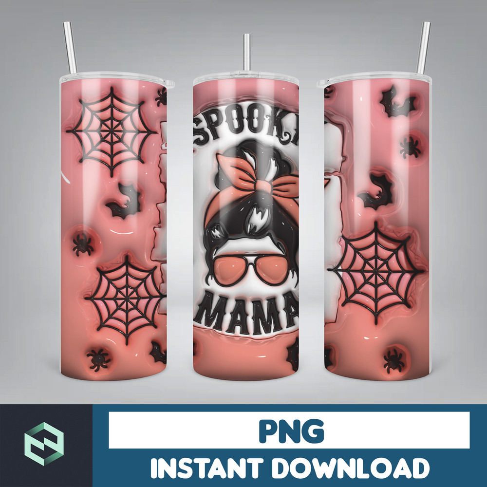 3D Inflated Sublimation Tumbler Design Download PNG, 20 Oz Digital Tumbler Wrap PNG , Instant Download (16).jpg