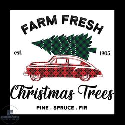 farm fresh christmas trees svg, christmas svg, fairy lights svg, pine svg, christmas gift svg