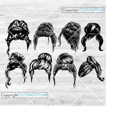 85 off 8 bun hair svg bundle designs | messy bun mom clipart | hair stylist cut file | hair wigs stencil | bun momlife c
