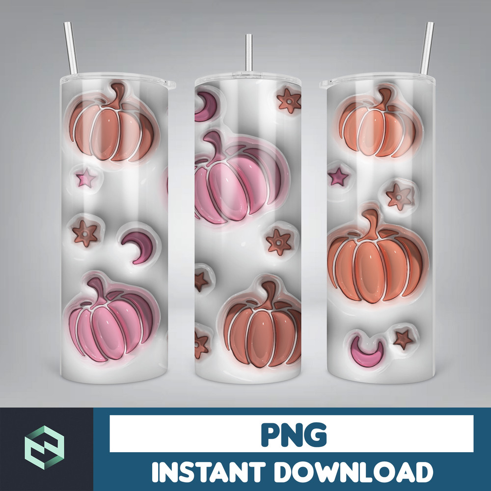 3D Inflated Sublimation Tumbler Design Download PNG, 20 Oz Digital Tumbler Wrap PNG , Instant Download (46).jpg