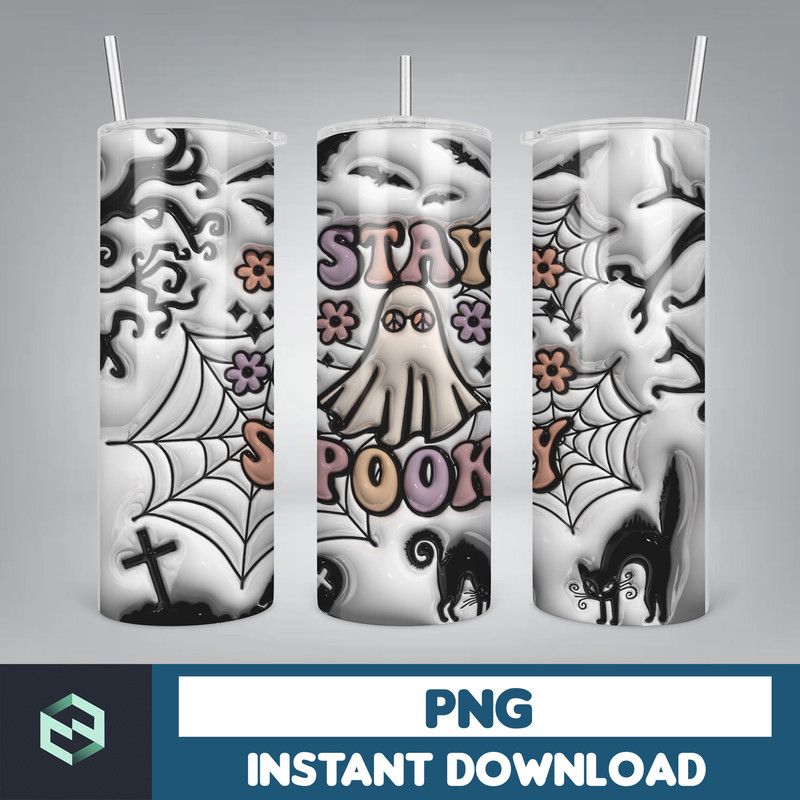 3D Inflated Sublimation Tumbler Design Download PNG, 20 Oz Digital Tumbler Wrap PNG , Instant Download (88).jpg