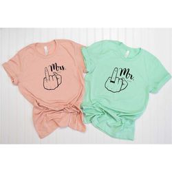 mr and mrs shirt, mr and mrs, just married shirt, honeymoon shirt, wedding shirt, wife and hubs shirts, just married shi