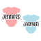 Baby SVG, Baby Onesie SVG, Baby Shower SVG, Split Name Frame, Digital Download, Cut File, Sublimation, Clip Art (svgdxfpng files) - 1.jpg