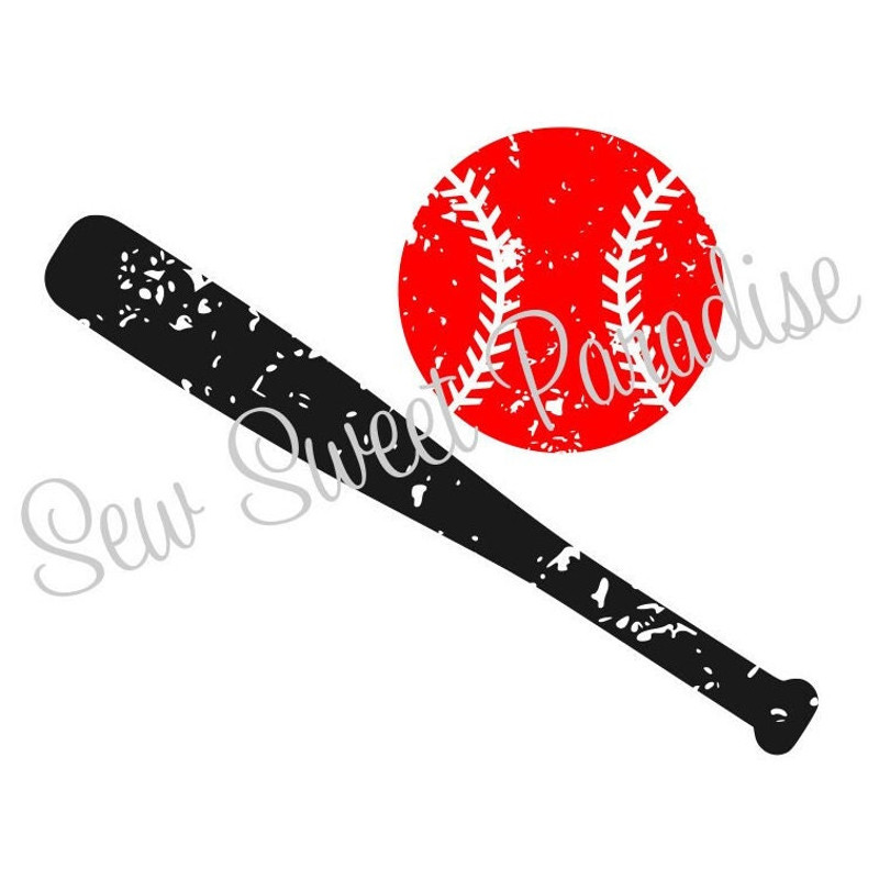 Baseball SVG, Baseball Bat SVG, Baseball Grunge SVG, Digital Download, Cut File, Sublimation, Clip Art (includes 2 svgpngdxf file formats) - 1.jpg