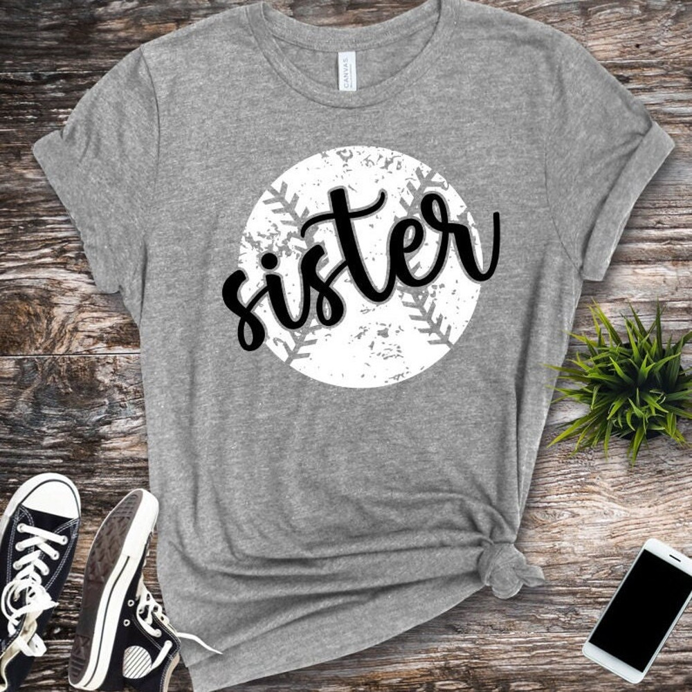 Baseball Sister SVG, Baseball Grunge Shirt SVG, Digital Download, Cut File, Sublimation, Clip Art (includes svgpngdxfjpeg files) - 4.jpg