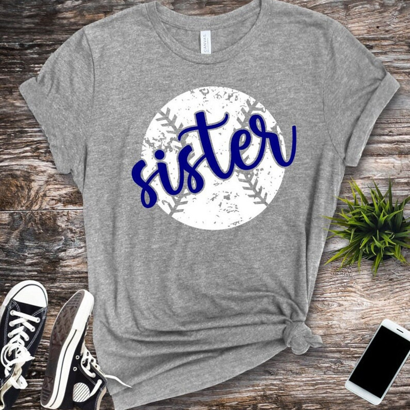 Baseball Sister SVG, Baseball Grunge Shirt SVG, Digital Download, Cut File, Sublimation, Clip Art (includes svgpngdxfjpeg files) - 5.jpg