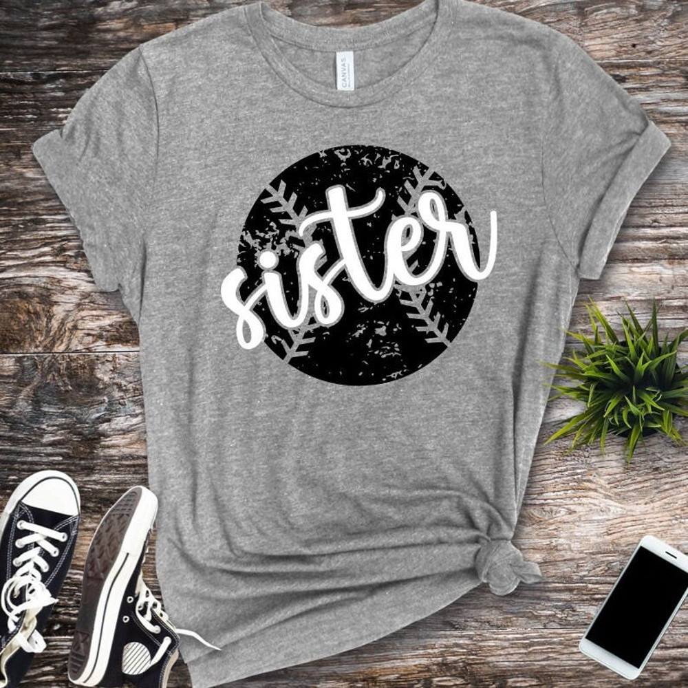 Baseball Sister SVG, Baseball Grunge Shirt SVG, Digital Download, Cut File, Sublimation, Clip Art (includes svgpngdxfjpeg files) - 6.jpg
