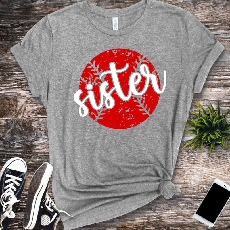 Baseball Sister SVG, Baseball Grunge Shirt SVG, Digital Download, Cut File, Sublimation, Clip Art (includes svgpngdxfjpeg files) - 8.jpg