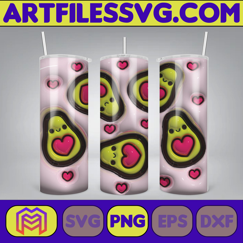 3D Inflated Sublimation Tumbler Design Download PNG, 20 Oz Digital Tumbler Wrap PNG , Instant Download (12).jpg