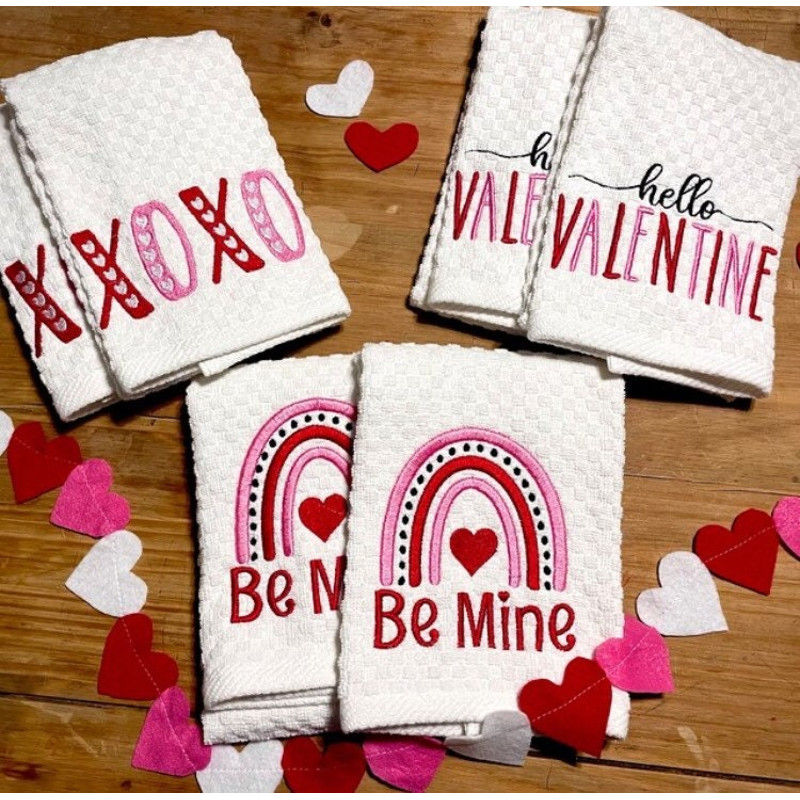 Be Mine Rainbow Embroidery Design, MACHINE EMBROIDERY, Valentine's Day Embroidery, Be Mine Embroidery, Digital Download, 4x4, 5x7, 6x10 Hoop - 3.jpg