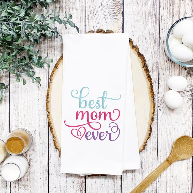 Best Mom Ever Embroidery Design, MACHINE EMBROIDERY, Happy Mother's Day Embroidery, Digital Download, 4x4, 5x7, 6x10 Hoop - 2.jpg