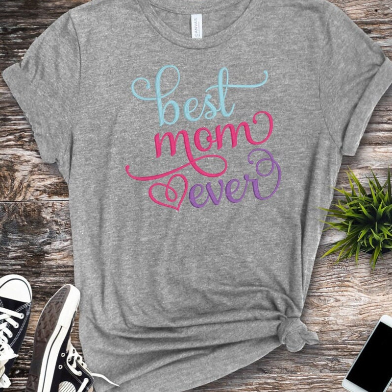 Best Mom Ever Embroidery Design, MACHINE EMBROIDERY, Happy Mother's Day Embroidery, Digital Download, 4x4, 5x7, 6x10 Hoop - 4.jpg