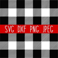 black buffalo plaid svg, check pattern svg, digital paper png, digital download, cut file, clip art (svgpngdxfjpeg file