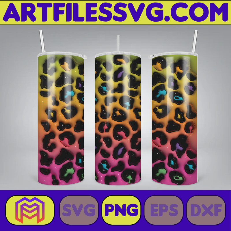 3D Inflated Sublimation Tumbler Design Download PNG, 20 Oz Digital Tumbler Wrap PNG , Instant Download (22).jpg