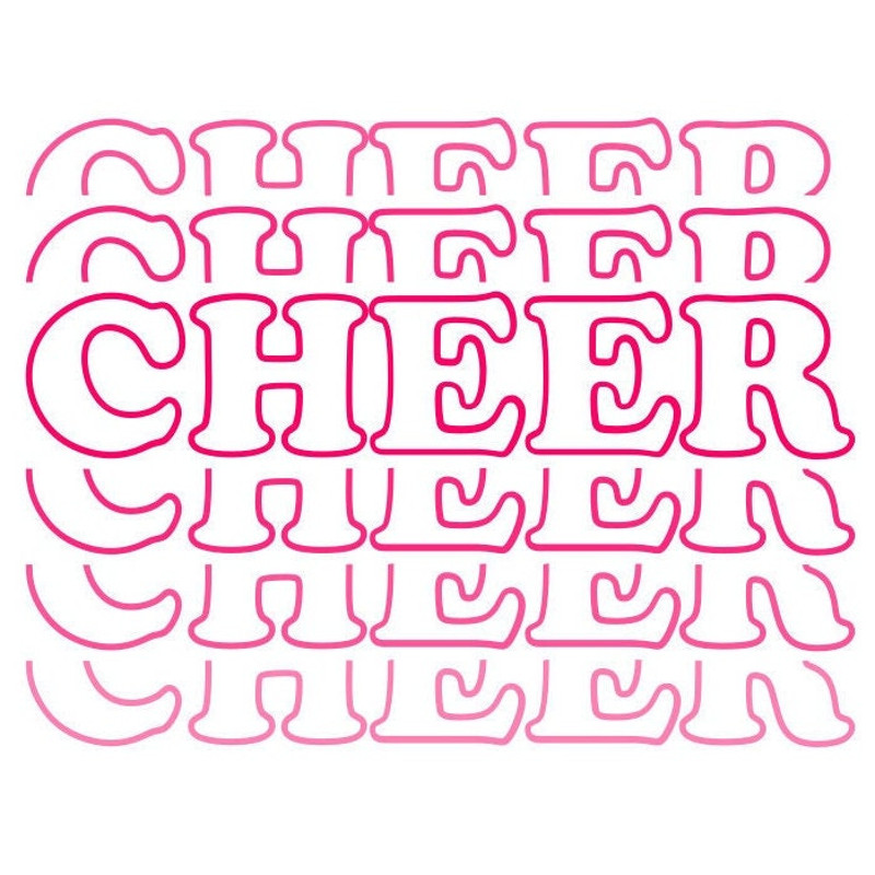 Cheer SVG, Cheer Stacked SVG, Cheer Outline SVG, Digital Download, Cut File, Sublimation, Clip Art (includes svgpngdxf file formats) - 1.jpg