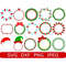 Christmas Monogram Frames SVG Bundle, Christmas SVG, Digital DownloadCut Files, Sublimation, Clipart (15 individual svgdxfpngjpeg files) - 1.jpg