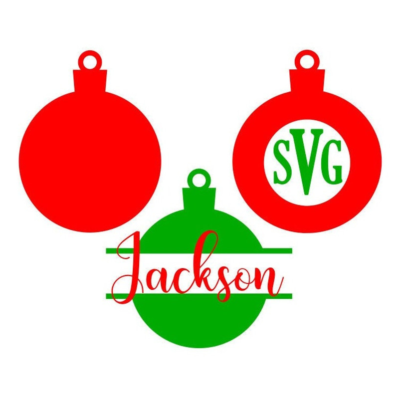 Christmas Ornament SVG Bundle, Ornament Frames SVG, Digital Download, Cut Files, Sublimation, Clipart (3 individual svgdxfpngjpeg files) - 1.jpg