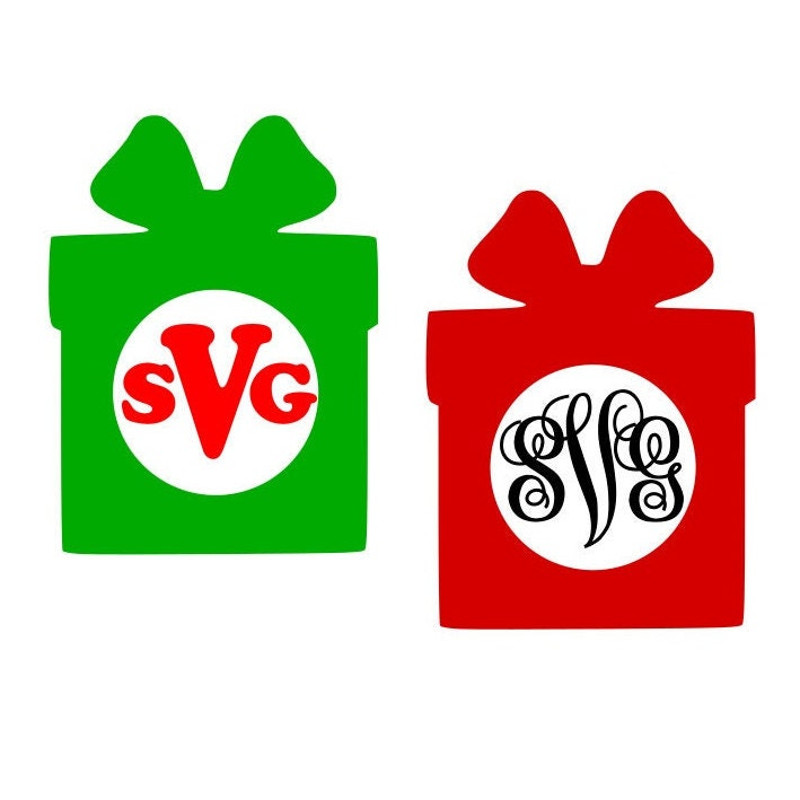 Christmas Monogram SVG Bundle, Monogram Frames SVG, Digital Download, Cut Files, Sublimation, Clipart (28 individual svgdxfpngjpeg files) - 6.jpg