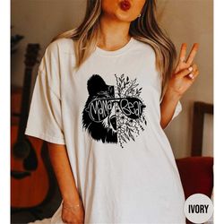 mama bear shirt, oversized comfort colors tshirt, half bear half flower mom t-shirt, mothers day gift, crewneck gift for