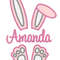 Easter Bunny Applique Design, MACHINE EMBROIDERY, Easter Bunny Embroidery Design, Digital Download, 5x7 and 6x10 Hoop - 4.jpg