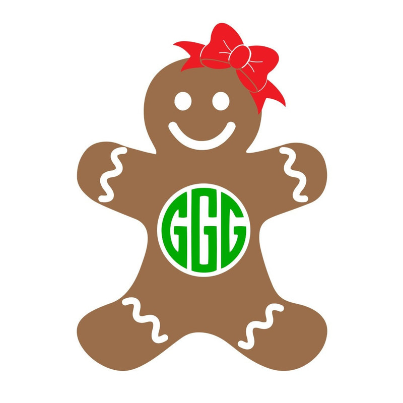 Gingerbread Girl SVG Bundle, Christmas SVG, Cookies, Digital Download, Cut Files, Sublimation, Clipart (3 individual svgdxfpngjpeg files) - 5.jpg