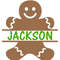 Gingerbread Man SVG, Christmas SVG, Split Name Frame SVG, Digital Download, Cut File, Sublimation, Clip Art (svgdxfpngjpeg files) - 3.jpg