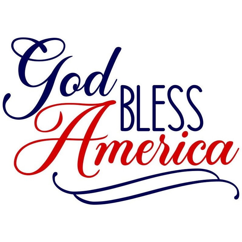 God Bless America SVG, 4th of July SVG, Patriotic Sign, Digital DownloadCut File, Sublimation, Clip Art (includes svgpngdxfjpeg formats) - 1.jpg