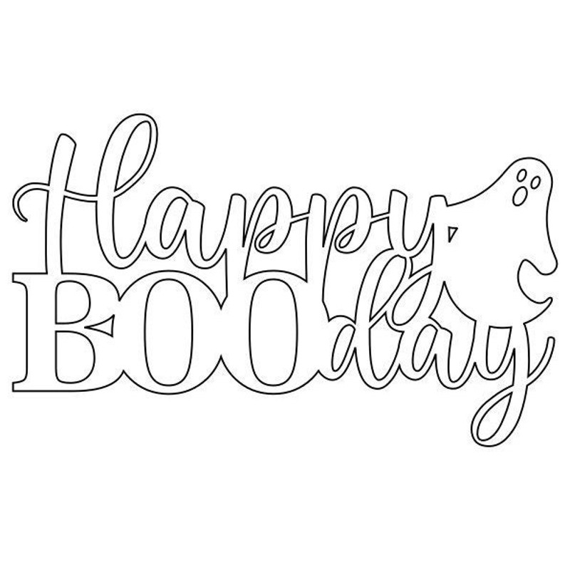 Halloween Cake Topper SVG, Happy Boo Day SVG, Ghost SVG, Digital Download, Cut File, Sublimation, Clip Art (individual svgdxfpng files) - 2.jpg