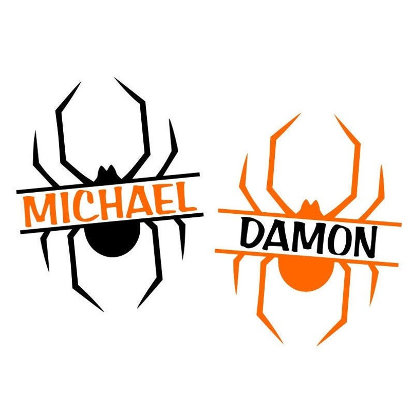 Halloween SVG Bundle, Split Name Frames SVG, Digital Download, Cut File, Sublimation, Clip Art (includes 14 svg, dxf, png file formats) - 3.jpg