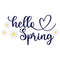 Hello Spring SVG, Spring Door Sign SVG, Easter SVG, Daises, Digital Download, Cut File, Sublimation, Clip Art (svgpngdxfjpeg files) - 1.jpg