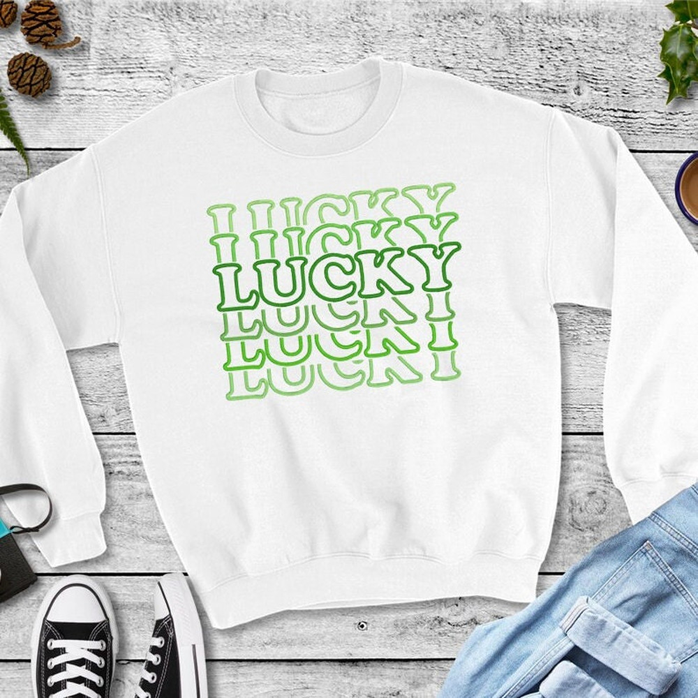 Lucky Embroidery Design, Lucky Stacked MACHINE EMBROIDERY, St Patrick's Day Embroidery, Digital Download, 4x4, 5x7, 6x10, 8x12 Hoop - 2.jpg