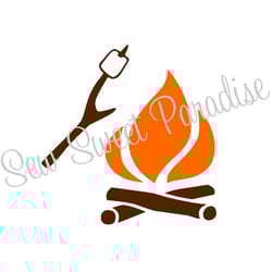 marshmallow svg, campfire svg, smores svg, digital download, cut file, sublimation, clip art (includes svgdxfpng file fo