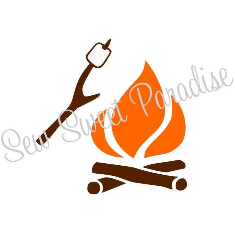 Marshmallow SVG, Campfire SVG, Smores SVG, Digital Download, Cut File, Sublimation, Clip Art (includes svgdxfpng file formats) - 1.jpg